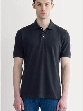 Everlane The Pique Polo Shirt Men's Size XS in Deep Navy Blue New With Tags!